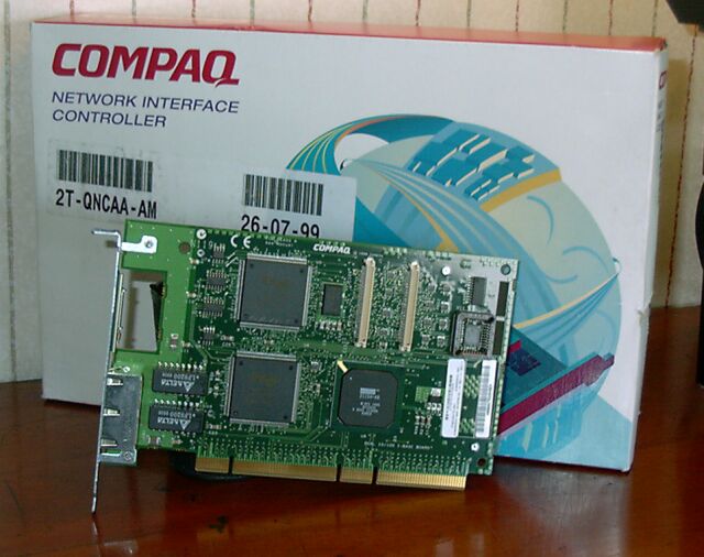 Picture of Compaq NC3131 64 bits PCI Dual 10/100 Ethernet Card